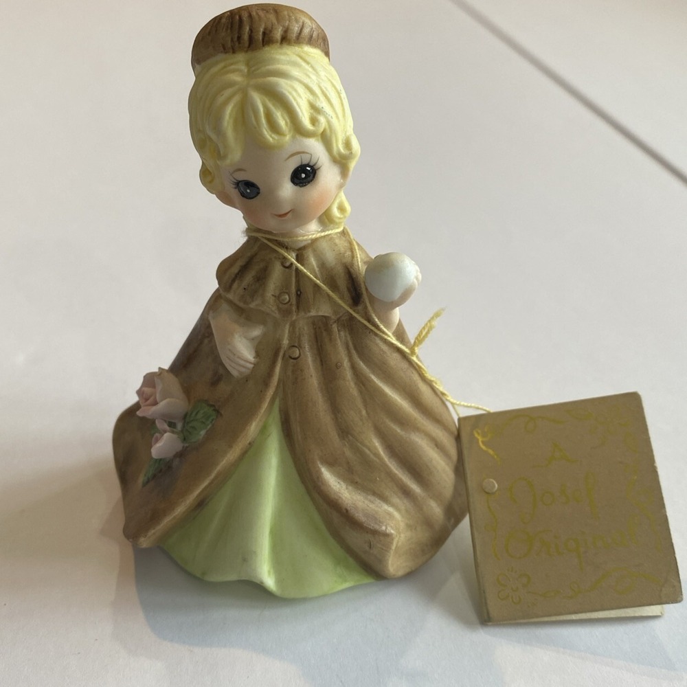 Vtg Josef Originals "January" Porcelain Doll of the Month 1974 OG Tag Rare
